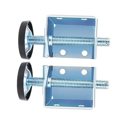 DECOMELODY Verstellbare Möbelbeine Stahl Höhenverstellbare Stellfüße für Schränke und Kommoden Robuste Metallfüße mit Bodenschutz zur Nivellierung Unebener Böden von DECOMELODY