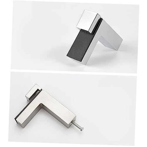 DECOMELODY Verstellbare Regalträger für Glasregale Gebürstete Oberfläche Eckklemmen für Möbel für DIY Bücherregale und Badezimmer Passend für Dicke Gläser von DECOMELODY
