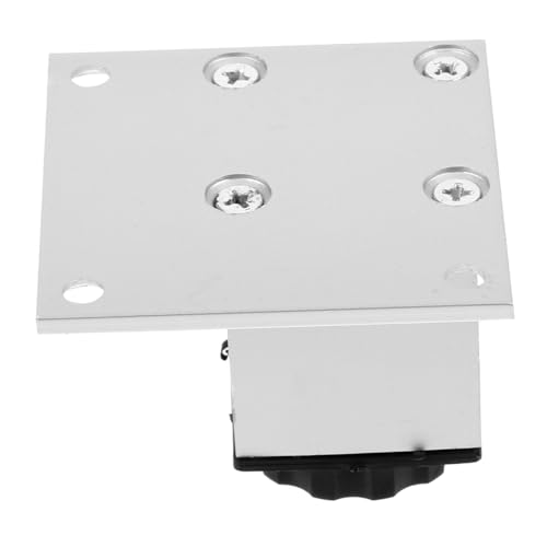 DECOMELODY Verstellbarer Möbelfuß aus Aluminiumlegierung Quadratisch Stabile Möbelbeine für Schrank Kommode Tisch Höhenverstellbar Langlebig und Kratzfest von DECOMELODY