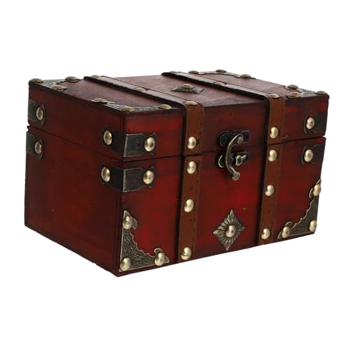 DECOMELODY Vintage Aufbewahrungsbox aus Holz Antike Schmuckhalterung und Multifunktionale Aufbewahrungslösung für Zuhause und Robuste für Kleine Gegenstände von DECOMELODY