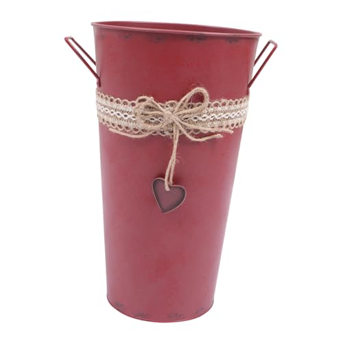 DECOMELODY Vintage Großer Eisen Eimer mit Rostschutz Vielseitig als Pflanzkübel und Regenschirmständer Dekorativer Metallkübel für Garten und Wohnraumdeko Robustes Antirostbehandeltes DECOMELODY Vintage Großer Eisen Eimer mit Rostschutz Vielseitig als Pflanzkübel und Regenschirmständer Dekorativer Metallkübel für Garten und Wohnraumdeko Robustes Antirostbehandeltes von DECOMELODY