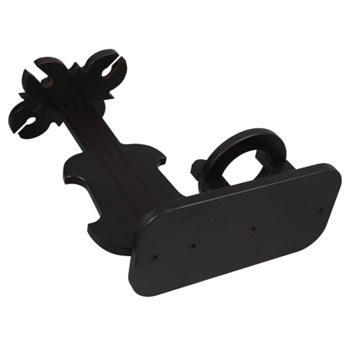 DECOMELODY Vintage Holz Weinregal Violin Design Weinflaschenhalter Weinglasständer Stabiles Retro Holzregal für Tisch Theke Eleganter Weinschrank für Rotwein und Gläser Multifunktional für von DECOMELODY