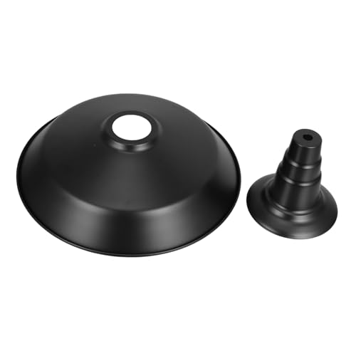 DECOMELODY Vintage Industrial Lampenschirm Schwarz Metall Pendelleuchte Lampenabdeckung Deckenleuchte für Esszimmer Restaurant mit Kratzfester Backlack Oberfläche und Einfacher Diy Montage von DECOMELODY