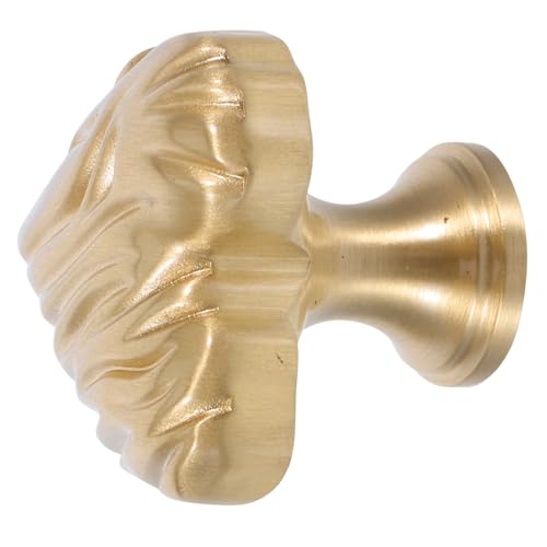 DECOMELODY Vintage Messing Herzförmiger Möbelgriff Robuster Schrankgriff Für Kommoden Kleiderschränke Einfache Montage Dekorativer Türgriff Für Zuhause von DECOMELODY