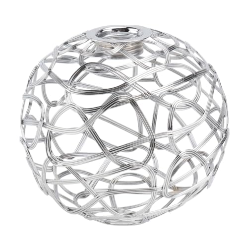 DECOMELODY Vintage Runder Metall Lampenschirm aus Eisen Dekorativer Lampenüberzug Robust und Stilvoll für Pendelleuchten Wohnraumdekoration von DECOMELODY
