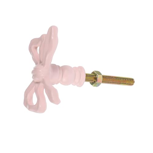 DECOMELODY Vintage Schrankgriff aus Robustem Eisen Pinker Schleifenknauf Dekorativer Griff für Kleiderschränke Kommoden und Möbel Antiker Stil Komfortabler Griff Vielseitig Einsetzbar DECOMELODY Vintage Schrankgriff aus Robustem Eisen Pinker Schleifenknauf Dekorativer Griff für Kleiderschränke Kommoden und Möbel Antiker Stil Komfortabler Griff Vielseitig Einsetzbar von DECOMELODY