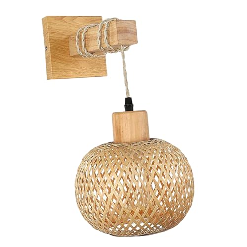 DECOMELODY Vintage Wandleuchte Holz Wandlampe Robust Langlebig Rustikal Schlafzimmer Wohnzimmer Wandlicht für Gemütliche Atmosphäre und Dekorative Beleuchtung Zufällige Farbe DECOMELODY Vintage Wandleuchte Holz Wandlampe Robust Langlebig Rustikal Schlafzimmer Wohnzimmer Wandlicht für Gemütliche Atmosphäre und Dekorative Beleuchtung Zufällige Farbe von DECOMELODY