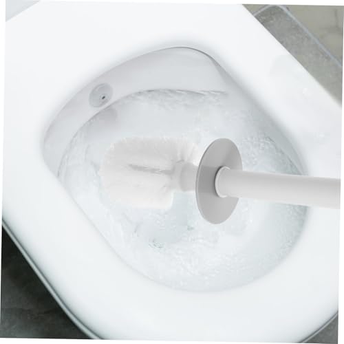 DECOMELODY Wandmontierte Wc bürste mit Langem Griff und Halter Platzsparendes Toilettenbürstenset ohne Bohren Weiß Vielseitig für Bad Büro und Hotel Kompakter Toilettenreiniger mit DECOMELODY Wandmontierte Wc bürste mit Langem Griff und Halter Platzsparendes Toilettenbürstenset ohne Bohren Weiß Vielseitig für Bad Büro und Hotel Kompakter Toilettenreiniger mit von DECOMELODY
