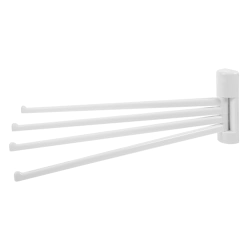 DECOMELODY Wandmontierter Handtuchhalter mit Drehbaren Armen Starker Saugnapf für Einfache Befestigung Platzsparend für Bad Tür und Zuhause Robustes Material von DECOMELODY