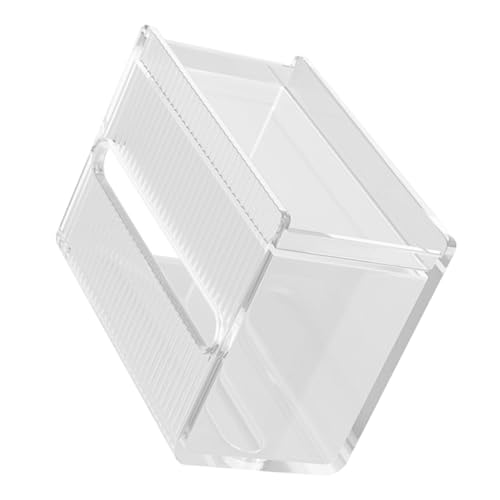 DECOMELODY Wandmontierter Transparenter Tissue Holder aus Langlebigem Bohrfreie Einfache Installation Großer Fassungsvermögen Toilettenpapierhalter mit Ablage für Badezimmer und Wc von DECOMELODY