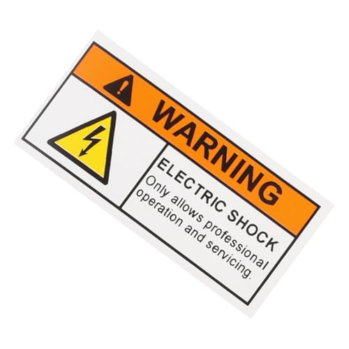 DECOMELODY Warnaufkleber Hochspannungs Warnschild Selbstklebend Elektrische Gefahren Warnhinweis Hohe Sichtbarkeit Für Fabriken Schulen Krankenhäuser Geeignet von DECOMELODY