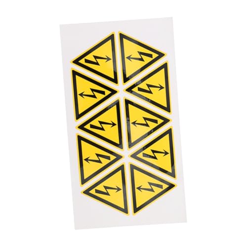 DECOMELODY Warnhinweis Aufkleber Elektrischer Schlag Warnschild Selbstklebend Robust Für Lager Büro Schule Gym Sicherheitskennzeichnung von DECOMELODY