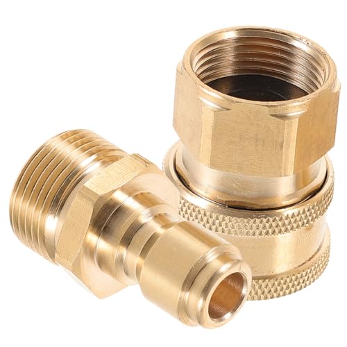 DECOMELODY Wasseranschluss Schlauchverbinder Kupfer Schnellkupplung für Hochdruckreiniger Gartenpumpe Gartenschlauch Zubehör Schnelles Verbinden und Trennen Robust Rostfrei DECOMELODY Wasseranschluss Schlauchverbinder Kupfer Schnellkupplung für Hochdruckreiniger Gartenpumpe Gartenschlauch Zubehör Schnelles Verbinden und Trennen Robust Rostfrei von DECOMELODY