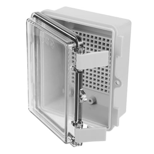 DECOMELODY Wasserdichte Abzweigdose mit Transparentem Deckel für Außenbereich Witterungsbeständig Langlebig bei Anspruchsvollen Temperaturen Schnelles Latch Design für Gartenbeleuchtung und DECOMELODY Wasserdichte Abzweigdose mit Transparentem Deckel für Außenbereich Witterungsbeständig Langlebig bei Anspruchsvollen Temperaturen Schnelles Latch Design für Gartenbeleuchtung und von DECOMELODY