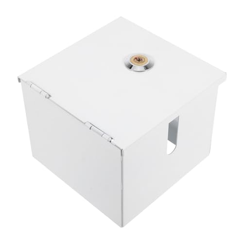 DECOMELODY Wasserdichte Steckdosenbox aus Robustem Eisen mit Sicherem Schloss Wetterfeste Schutzabdeckung für Außenbereich Diebstahlsichere Elektro und Ladestation Stilvolles Design von DECOMELODY