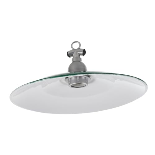 DECOMELODY Wasserdichter Retro Emaillierter Hängeleuchtschirm für Außenbereich Industrie Vintage Lampenschirm Wetterfester Lampenschirm für Pergola Garten Terrasse von DECOMELODY