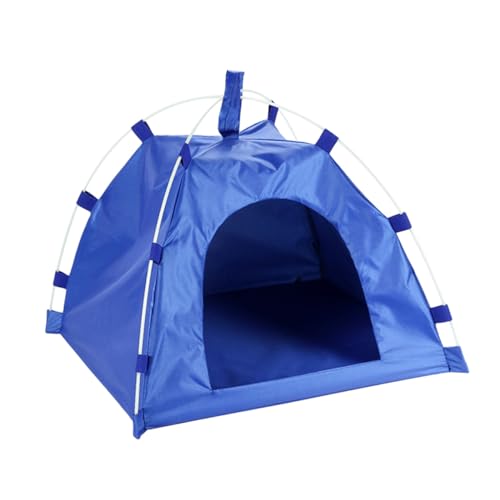 DECOMELODY Wasserdichtes Oxfordstoff Haustierzelt Faltbar Leicht Mit Abnehmbarem Gestänge Für Hunde Katzen Outdoor Reise Blau Robust Und Einfach Zu Reinigen DECOMELODY Wasserdichtes Oxfordstoff Haustierzelt Faltbar Leicht Mit Abnehmbarem Gestänge Für Hunde Katzen Outdoor Reise Blau Robust Und Einfach Zu Reinigen von DECOMELODY