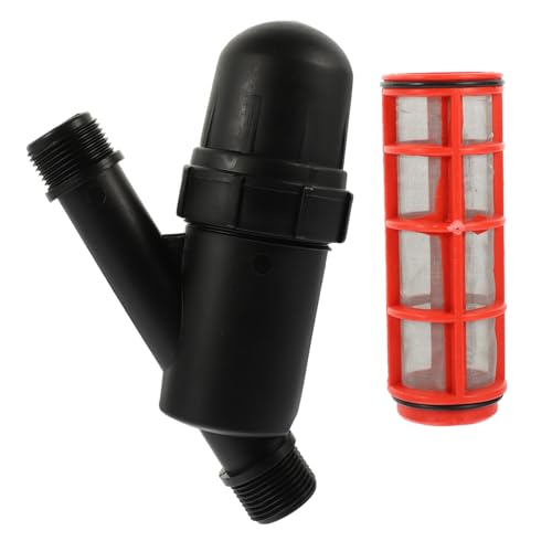 DECOMELODY Wassersparender Y Form Gartenschlauch Bewässerungsfilter mit Abnehmbarem Edelstahlsieb Langlebiger Mesh Filter für Sauberes Wasser im Garten Verhindert Tropfbewässerungssysteme von DECOMELODY