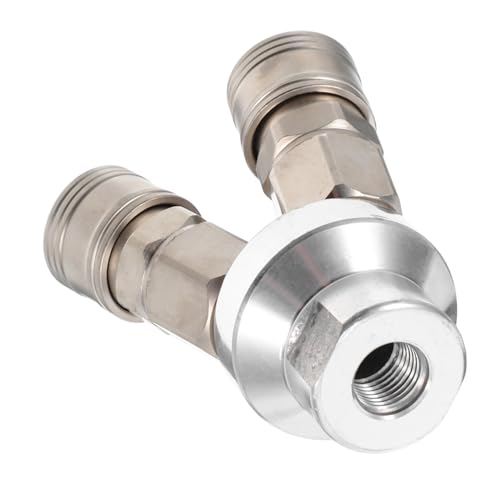 DECOMELODY Wege Luftverteiler Schnellkupplung Pneumatischer Schlauchverbinder Selbstsichernd Vielseitig für Druckluftkompressor Zubehör mit Robustem Stahlgewinde DECOMELODY Wege Luftverteiler Schnellkupplung Pneumatischer Schlauchverbinder Selbstsichernd Vielseitig für Druckluftkompressor Zubehör mit Robustem Stahlgewinde von DECOMELODY