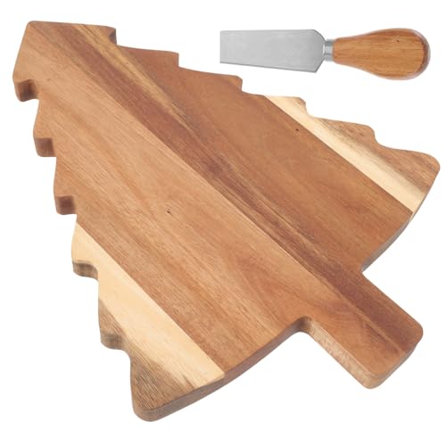 DECOMELODY Weihnachtliches Schneidebrett Käsemesser Kreatives Baum Design Langlebiges Rissfestes Küchenbrett für Brot Gemüse Fleisch Obst für Zuhause und Festtagsdekoration DECOMELODY Weihnachtliches Schneidebrett Käsemesser Kreatives Baum Design Langlebiges Rissfestes Küchenbrett für Brot Gemüse Fleisch Obst für Zuhause und Festtagsdekoration von DECOMELODY