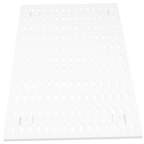 DECOMELODY Weiße Pegboard Wandorganizer Wandlagerhalter ohne Bohren Stabiles Lochplatten Regal für Büro Heim Garage Multifunktionale Aufbewahrung von Werkzeugen Bastelmaterial und DECOMELODY Weiße Pegboard Wandorganizer Wandlagerhalter ohne Bohren Stabiles Lochplatten Regal für Büro Heim Garage Multifunktionale Aufbewahrung von Werkzeugen Bastelmaterial und von DECOMELODY