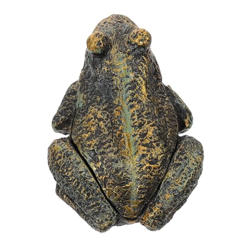 DECOMELODY Wetterfeste Schlüsselversteck Gartenbox aus Harz mit Realistischem Frosch Design Robuste Aufbewahrung für Ersatzschlüssel Dekorative Outdoor Schlüsselhalter für Garten DECOMELODY Wetterfeste Schlüsselversteck Gartenbox aus Harz mit Realistischem Frosch Design Robuste Aufbewahrung für Ersatzschlüssel Dekorative Outdoor Schlüsselhalter für Garten von DECOMELODY