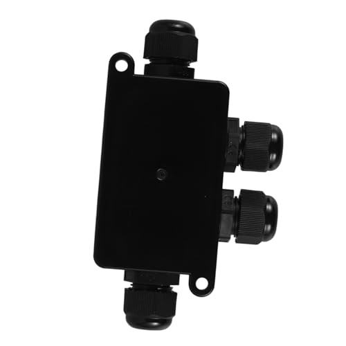 DECOMELODY Wetterfeste Verteilerdose Kunststoff Anschlusskasten für Außen mit Ausgang Schutzbox für Verlängerungskabel Sichere Verbindungsdose für Außenbeleuchtung und Gartenbereiche von DECOMELODY