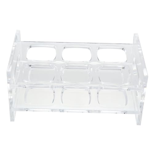 DECOMELODY Whisky Gläserständer aus Robuster Shotglas Halter mit Reihen und Fächern Klarer Party Organizer für Bar Restaurant und Zuhause von DECOMELODY