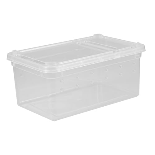 DECOMELODY Wiederverwendbare Reptilienfütterungsbox für Schildkröten Spinnen und Geckos Transparenter Transportbehälter für Kleine Tiere Kompakt und Leicht Einfach zu Reinigen Beobachten DECOMELODY Wiederverwendbare Reptilienfütterungsbox für Schildkröten Spinnen und Geckos Transparenter Transportbehälter für Kleine Tiere Kompakt und Leicht Einfach zu Reinigen Beobachten von DECOMELODY