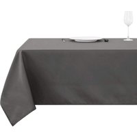 Deconovo Tischdecke Lotuseffekt Wasserabweisend Tischtuch, 1 Stück,130x280 cm, Grau - Grau von DECONOVO