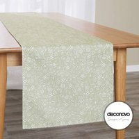 Deconovo - Tischläufer Tischdecke Dekoration Tischtuch Wasserabweisend Tischwäsche, 1 Stück, 30x180 cm, Hellgrün - Hellgrün von DECONOVO