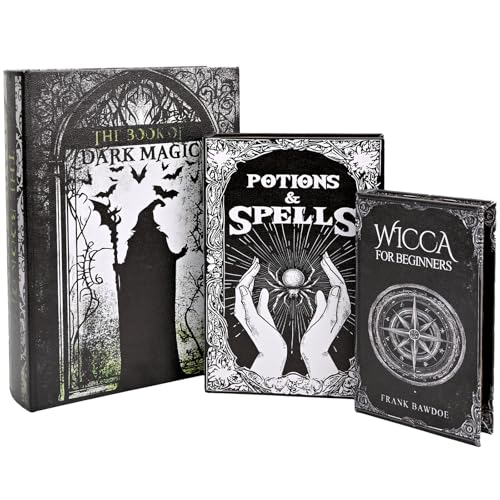 DECOR4SEASON Dekorative magische Buchboxen, 3er-Set, Stil 1 von DECOR4SEASON