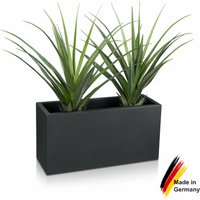 Pflanztrog visio 40 Kunststoff Blumenkübel, 80x30x40 cm (l/b/h), Farbe: anthrazit matt - anthrazit von DECORAS