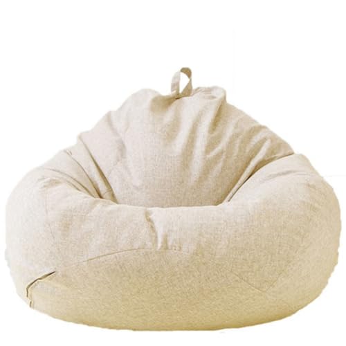 DECORN Bohnenbeutelstuhlabdeckung ohne Füllung - Ultra Weichbohnensack zum Organisieren von Plüschspielzeugen oder Speicherschaum Fauler Sofa für die Entspannung,Beige,80x90cm DECORN Bohnenbeutelstuhlabdeckung ohne Füllung - Ultra Weichbohnensack zum Organisieren von Plüschspielzeugen oder Speicherschaum Fauler Sofa für die Entspannung,Beige,80x90cm von DECORN