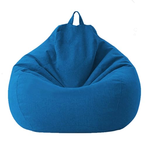 DECORN Bohnenbeutelstuhlabdeckung ohne Füllung - Ultra Weichbohnensack zum Organisieren von Plüschspielzeugen oder Speicherschaum Fauler Sofa für die Entspannung,Blau,80x90cm DECORN Bohnenbeutelstuhlabdeckung ohne Füllung - Ultra Weichbohnensack zum Organisieren von Plüschspielzeugen oder Speicherschaum Fauler Sofa für die Entspannung,Blau,80x90cm von DECORN