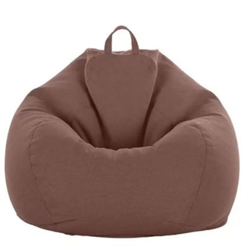 DECORN Bohnenbeutelstuhlabdeckung ohne Füllung - Ultra Weichbohnensack zum Organisieren von Plüschspielzeugen oder Speicherschaum Fauler Sofa für die Entspannung,Braun,100x120cm DECORN Bohnenbeutelstuhlabdeckung ohne Füllung - Ultra Weichbohnensack zum Organisieren von Plüschspielzeugen oder Speicherschaum Fauler Sofa für die Entspannung,Braun,100x120cm von DECORN