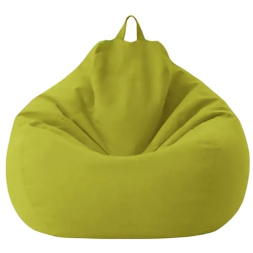 DECORN Bohnenbeutelstuhlabdeckung ohne Füllung - Ultra Weichbohnensack zum Organisieren von Plüschspielzeugen oder Speicherschaum Fauler Sofa für die Entspannung,Grün,100x120cm von DECORN