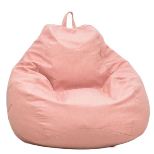 DECORN Bohnensack Stuhlabdeckung (kein Füllstoff) für Erwachsene - Sitzsack ausgestopfte Tierspeichertaschen - Plüschspielzeughalter und Organisator,Rosa,90x100cm von DECORN