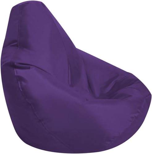 DECORN Lazy Bean Bag Chair Sofabezug (ohne Füllstoff) Stofftier-Aufbewahrungs-Sitzsackbezug Haustiere Hunde/Katzen Lazy Beds Waschbarer Sitzsackbezug aus Oxford-Stoff,Purple-Large von DECORN