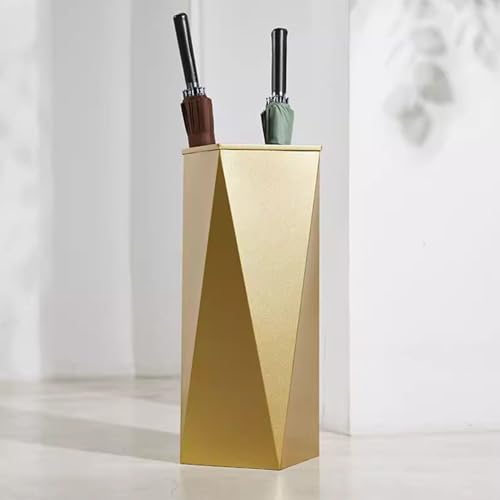 DECORN Regenschirmständer - Regenschirmhalter für Die Aufbewahrung Langer und Kurzer Regenschirme Im Eingangsbereich – Schirmständer aus Metall - Hält Regenschirme, Stöcke, Spazierstöcke,Gold von DECORN