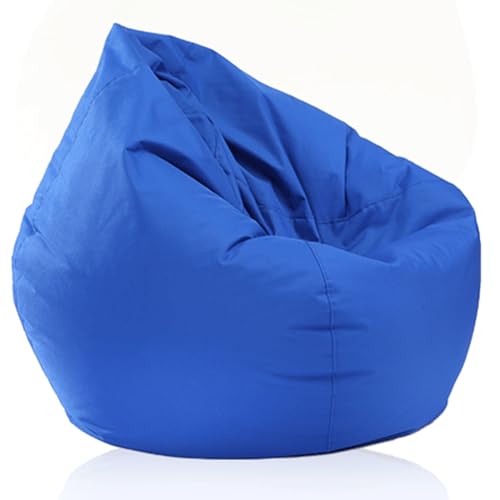 DECORN Sitzsack-Sofabezug Ohne Füllung, Oxford Cloth Home Leisure Einzelcouch Wohnzimmer Schlafzimmer Sitzsack Stuhl Lazy Lounger Cover,Blue-L von DECORN
