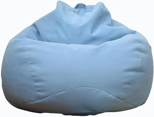 DECORN Sitzsackbezug (ohne Füllstoff) für Erwachsene, Stofftier-Aufbewahrungs-Sitzsack-Sofabezüge, Flauschiges und Gemütliches Sofa, Bequeme, Gemütliche Sitzsäcke,Sky Blue-XL von DECORN