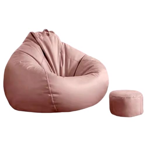DECORN Sitzsackbezug für Tieraufbewahrung (ohne Füllstoff) – Stopfbarer Sitzsackbezug Zum Organisieren von Kinderplüschspielzeug oder Memory-Schaum – Bequeme Lazy Sofa Sitzsäcke,Pink-Large von DECORN
