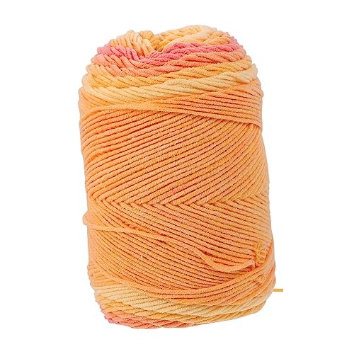 DECORNIJIA 1 Rolle 5 Stränge Regenbogenbaumwolle Weiches Baumwollseil Verdrehte Schnur Herstellung Garnstränge Stricken Für Stoff Dehnbar Puppe Die Gemeinde Strickte DIY Seil 45% Baumwolle von DECORNIJIA