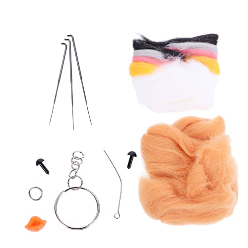 DECORNIJIA 1 Satz Pinguin stupsen Nadelfilz-Kit Punch-Needle-Teppich-Kit Bausatz Home Decor wohnungseinrichtung DIY Filzset Pinguin Handwerk Heimdekorationen Polyester (Polyester) Khaki von DECORNIJIA