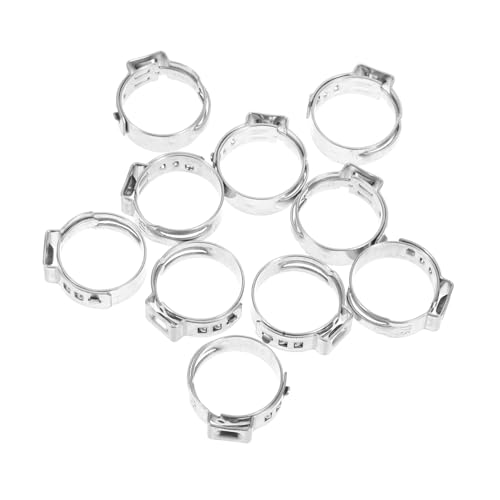 DECORNIJIA 10 Stück Einzelohren Schlauchschellen aus Einstellbare Metallschellen für Rohrverbindungen Langlebige und Stabile Verbindungslösungen für Pex Rohre und Schläuche DECORNIJIA 10 Stück Einzelohren Schlauchschellen aus Einstellbare Metallschellen für Rohrverbindungen Langlebige und Stabile Verbindungslösungen für Pex Rohre und Schläuche von DECORNIJIA