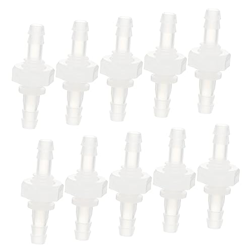 DECORNIJIA 10 Stück Kunststoff Rohrverbinder Gerade Verbindung für Luft und Wasserleitungen Robuste und Leichte Adapter für Schlauchanschlüsse für Druckluft und Gartenschlauch Anwendungen von DECORNIJIA