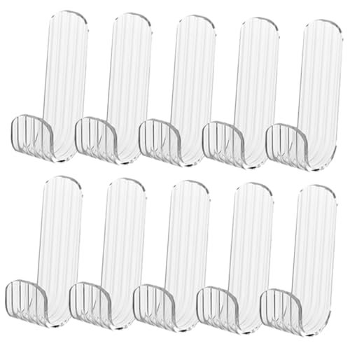 DECORNIJIA 10 Stück Selbstklebende Transparente Wandhaken aus Acryl Starke Haftkraft Kratzfrei Multifunktionale Aufbewahrungshaken für Bad Küche Handtuchhalter Geeignet für Glatte DECORNIJIA 10 Stück Selbstklebende Transparente Wandhaken aus Acryl Starke Haftkraft Kratzfrei Multifunktionale Aufbewahrungshaken für Bad Küche Handtuchhalter Geeignet für Glatte von DECORNIJIA