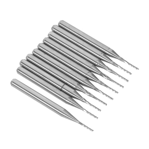 DECORNIJIA 10 Stück Teiliges Cnc Fräser Schaft Präzise Wolframstahl Endfräser für Pcb Bohrungen Gravur und Fräsen von Holz Kunststoff und Leiterplatten Langlebiges Bohrer-zubehör DECORNIJIA 10 Stück Teiliges Cnc Fräser Schaft Präzise Wolframstahl Endfräser für Pcb Bohrungen Gravur und Fräsen von Holz Kunststoff und Leiterplatten Langlebiges Bohrer-zubehör von DECORNIJIA