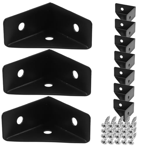 DECORNIJIA 10 Stück Teiliges Dreiseitige Winkelverbinder aus Edelstahl Robuste Eckwinkel für Betten Korrosionsbeständig Platzsparend Vielseitig Einsetzbar für Kopf Fußteil Langlebige von DECORNIJIA